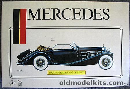 Pocher 1/8 Mercedes 500K-AK Cabriolet 1935, K74 plastic model kit